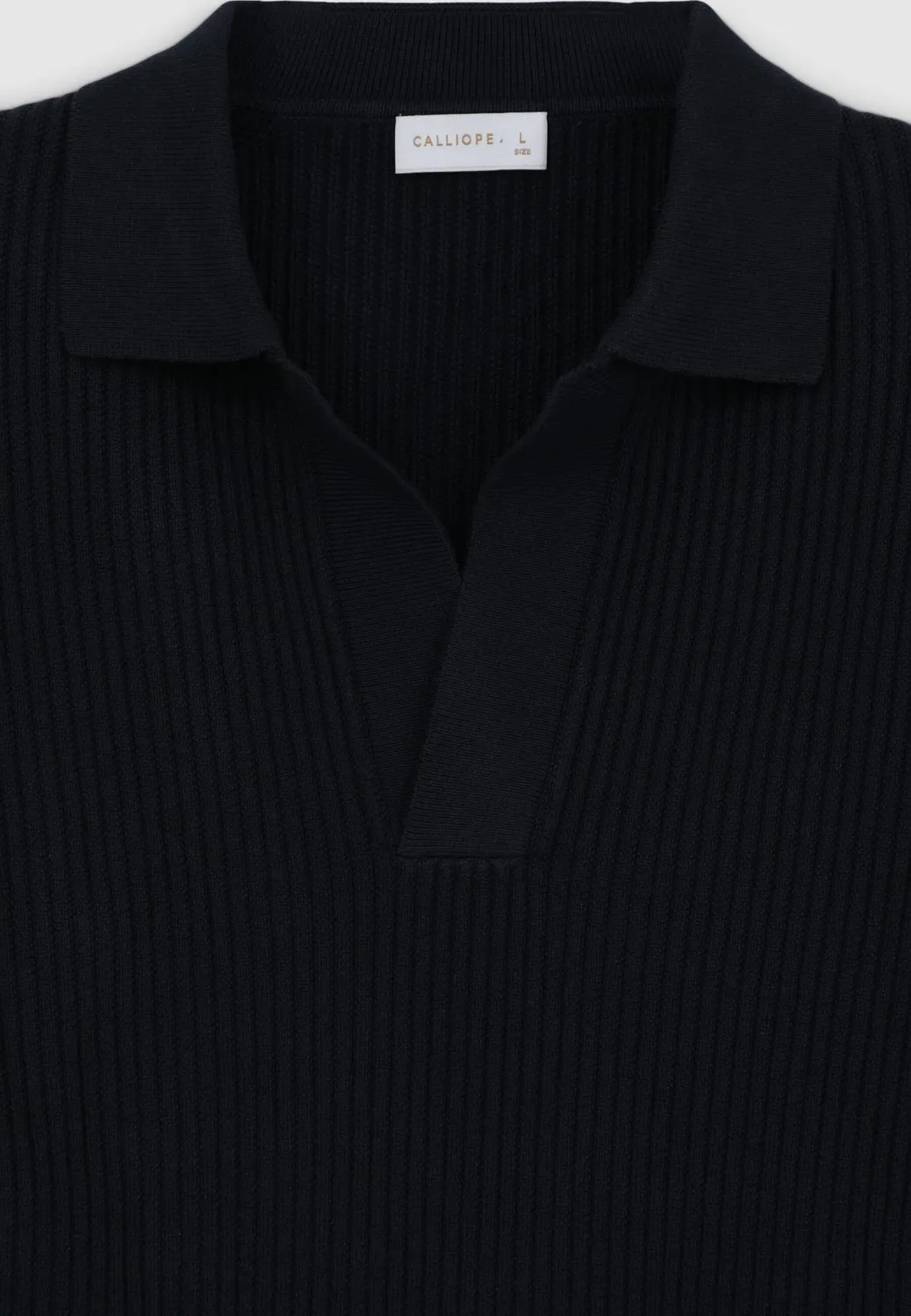 Calliope polo maille côtelée homme coton regular