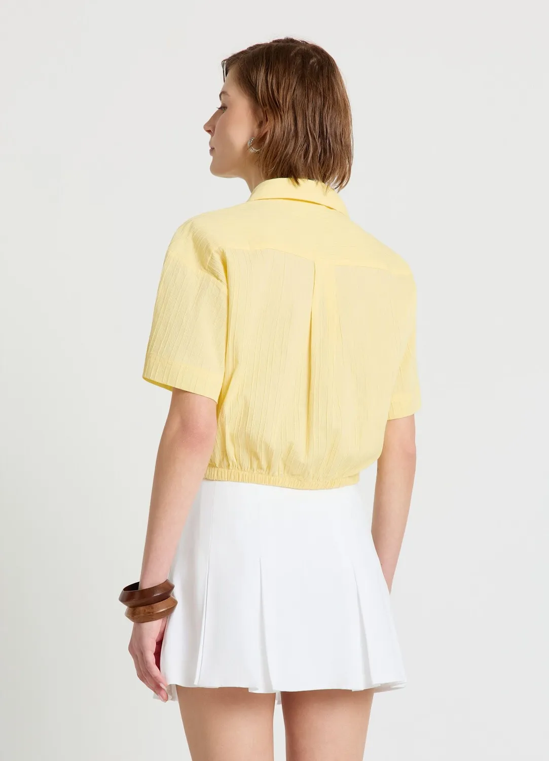 Calliope jupe-culotte femme plissée taille haute