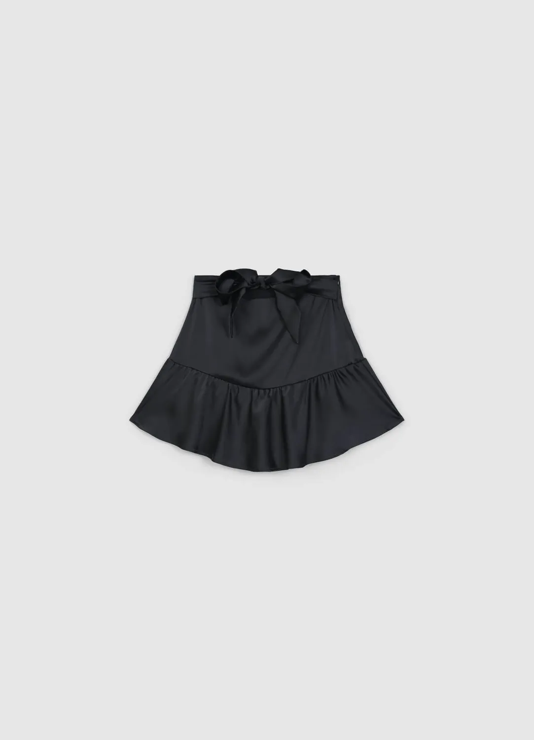 Calliope jupe-culotte satinée femme à volants
