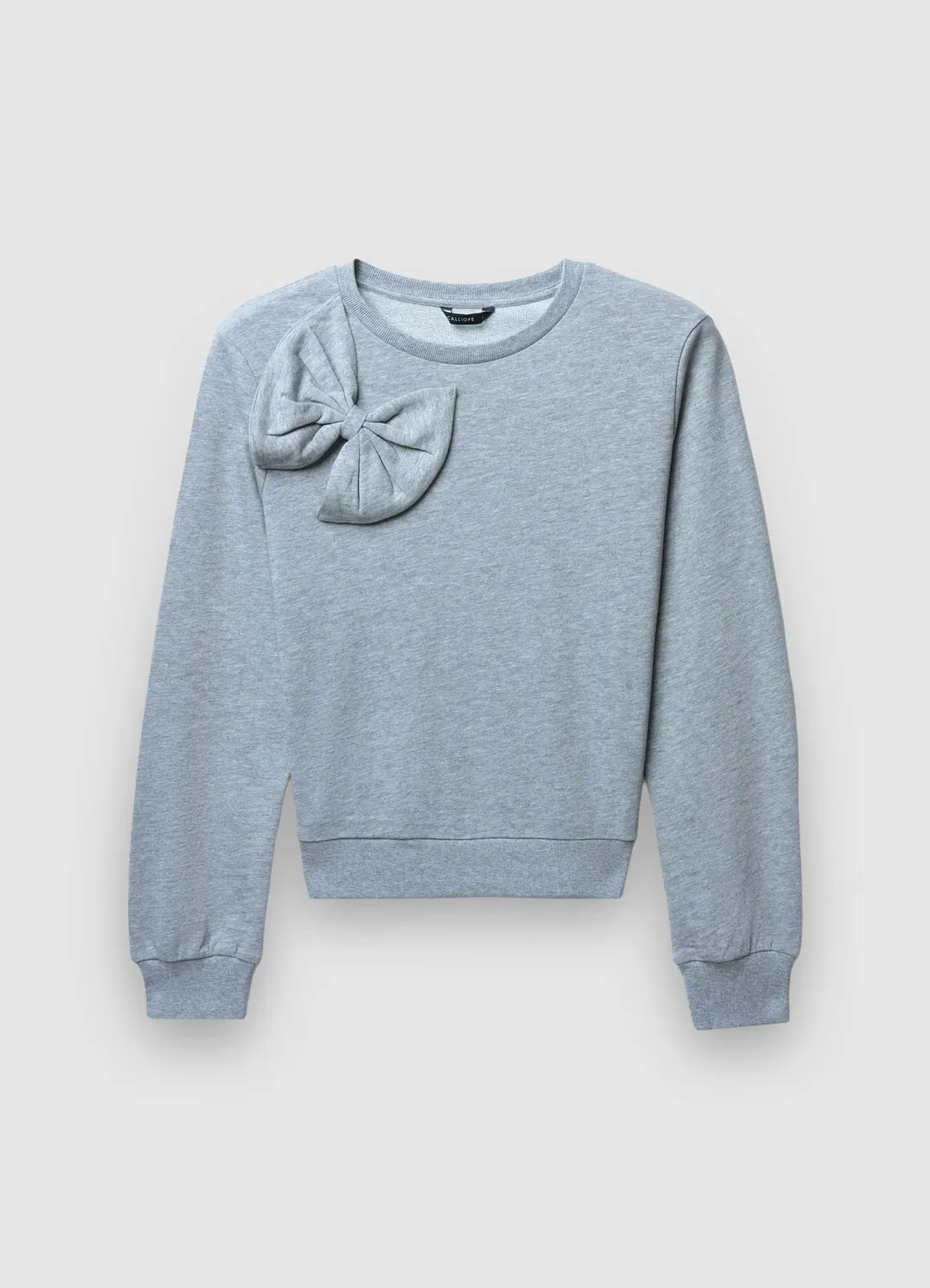 Calliope sweat noeud femme col rond casual