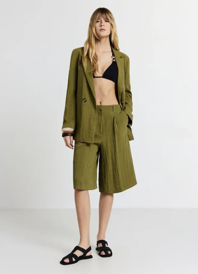 Calliope Bermuda long uni femme taille M