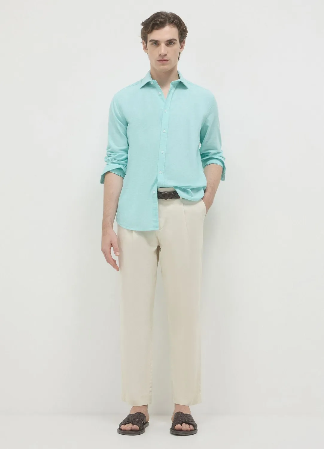 Calliope chemise lin homme classique