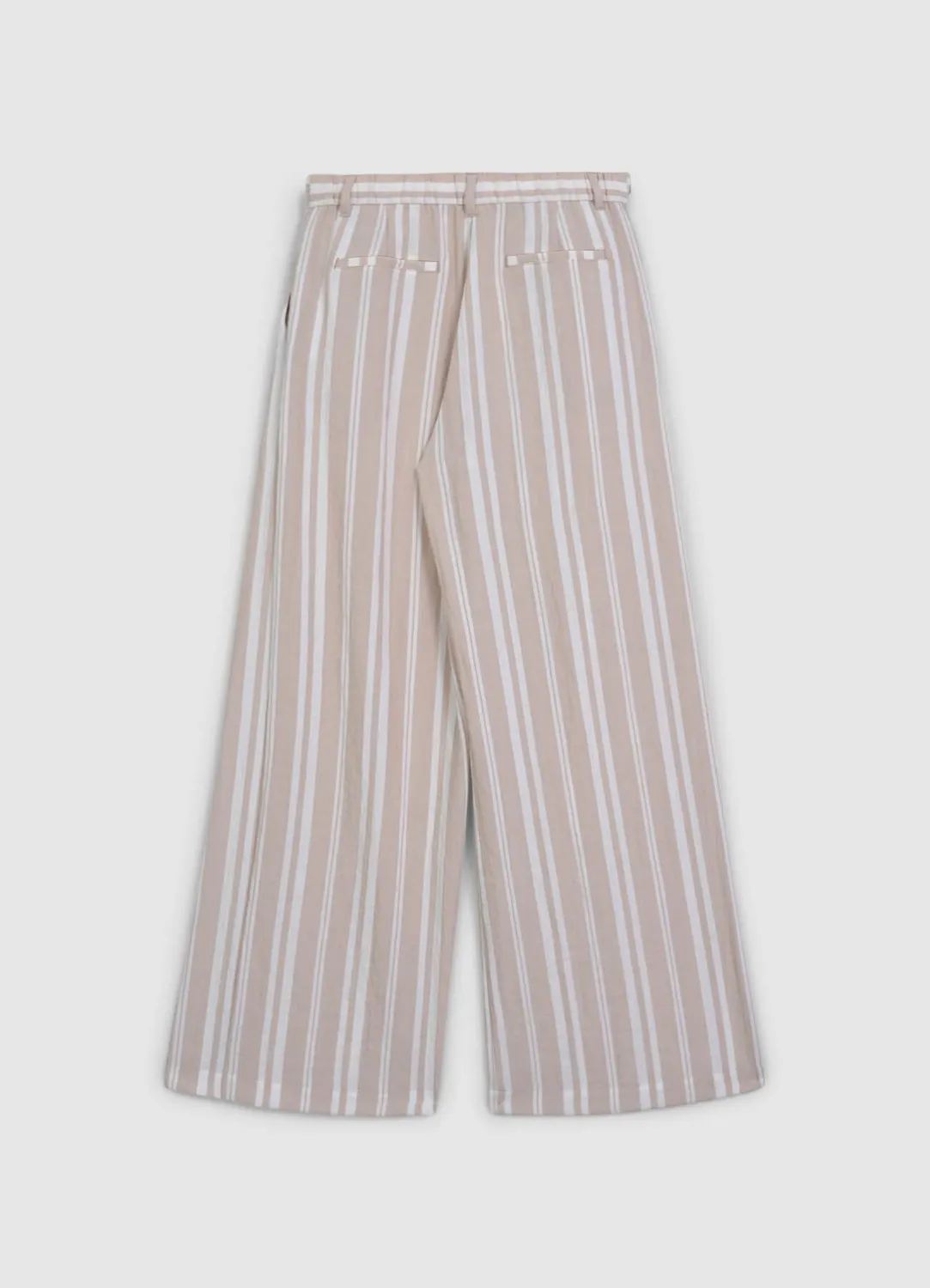 Calliope pantalon palazzo femme rayé regular