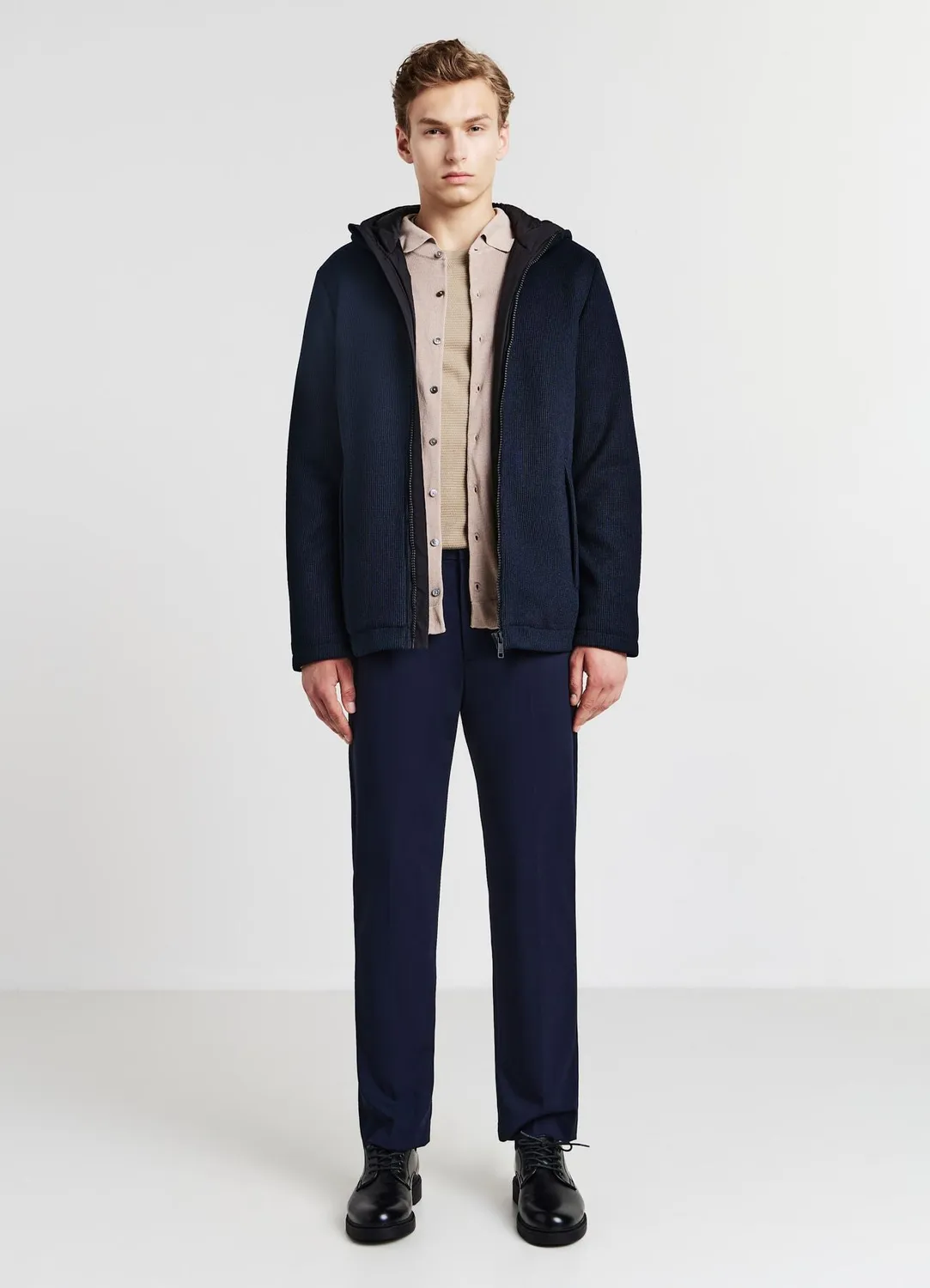 Calliope blouson homme matelassé capuche zip