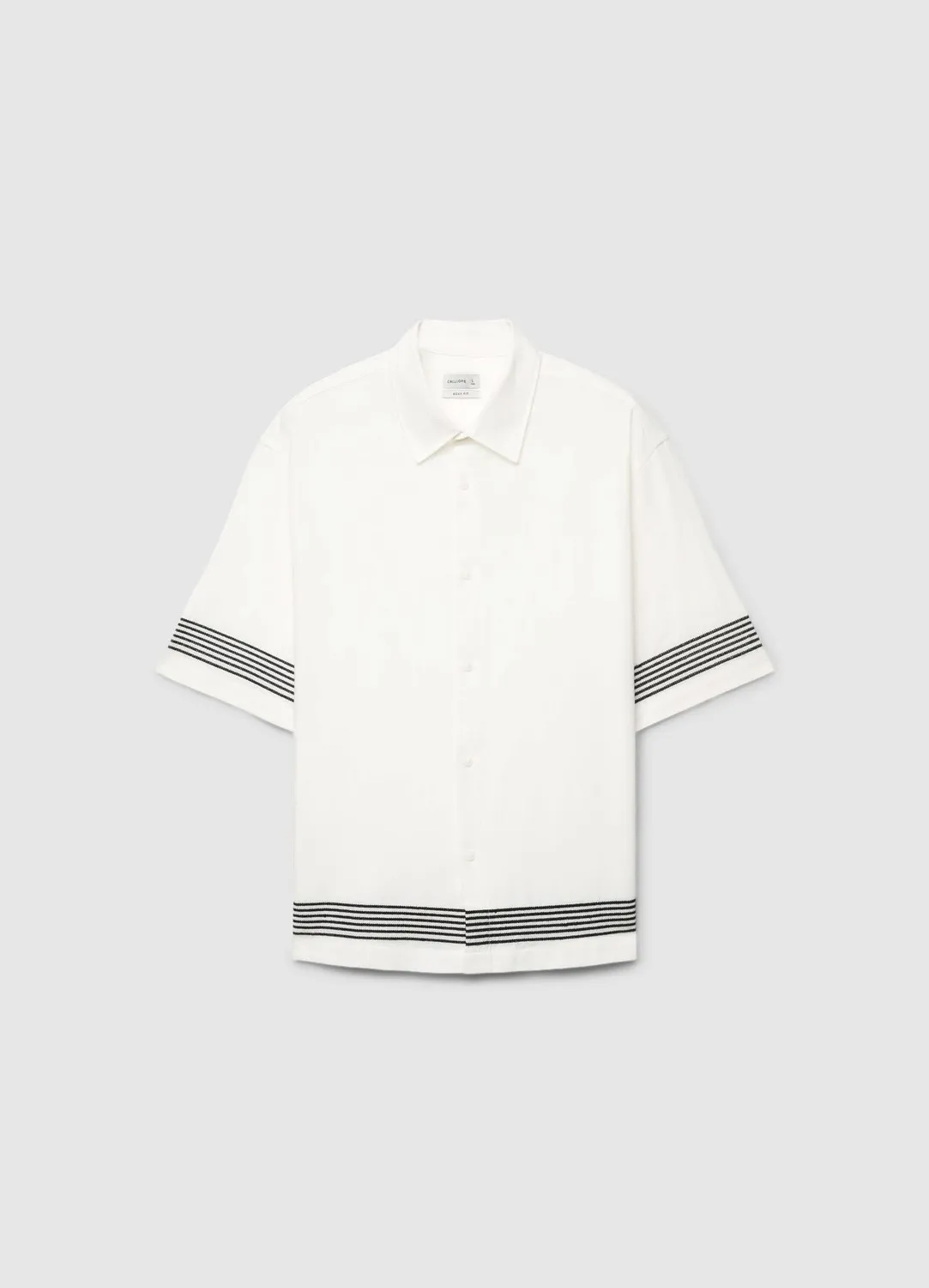 Calliope chemise homme boxy manches courtes rayures