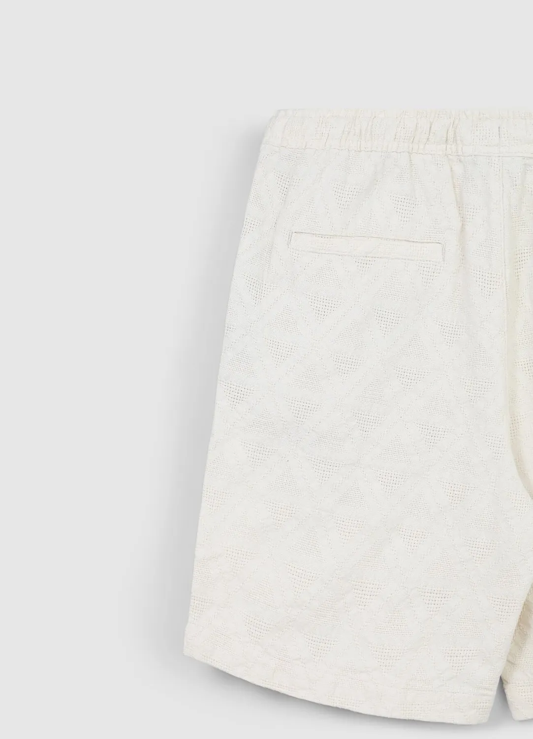 Calliope bermuda homme jacquard losange L coton