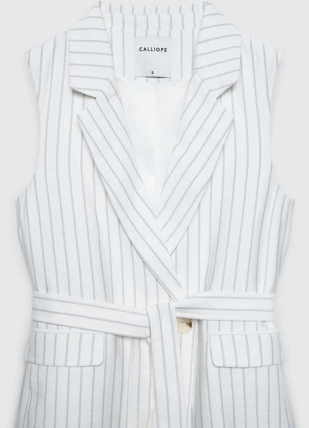 Calliope gilet double boutonnage femme à rayures