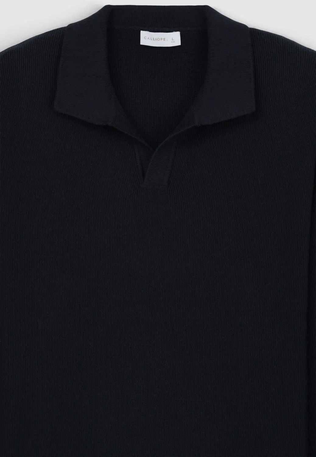 Calliope polo col chemise homme coton uni regular
