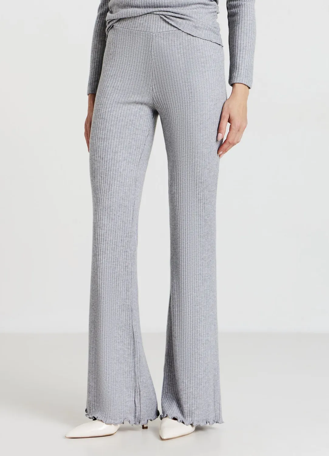 Calliope Zampa Legging évasé à côtes taille haute femme