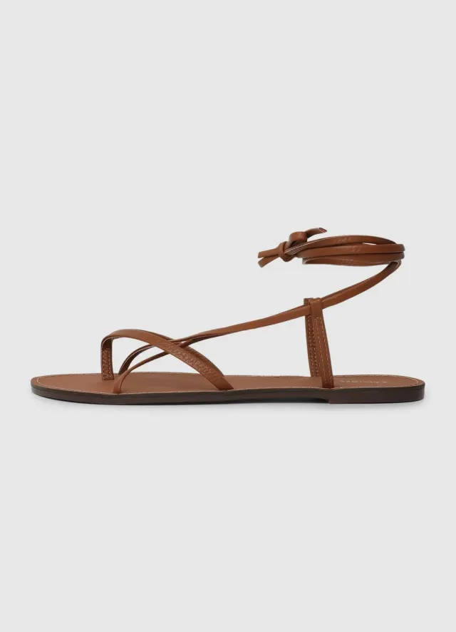 Calliope sandales spartiates plates femme lacets