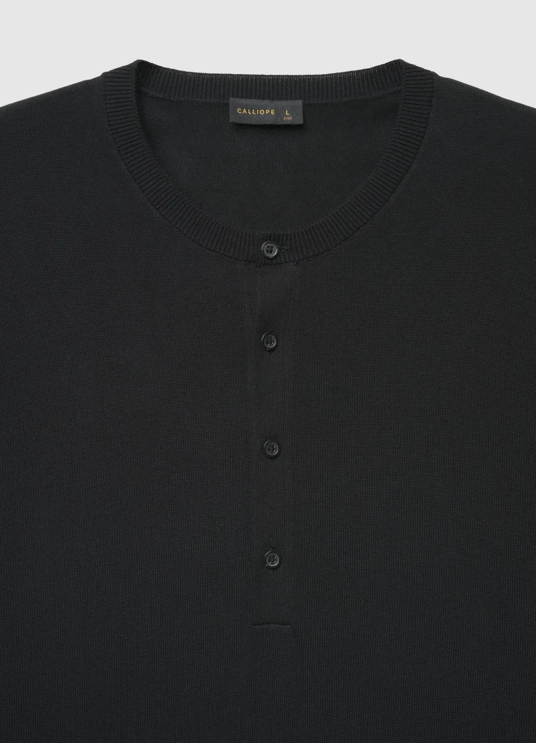Calliope henley boutons pull homme col serafino