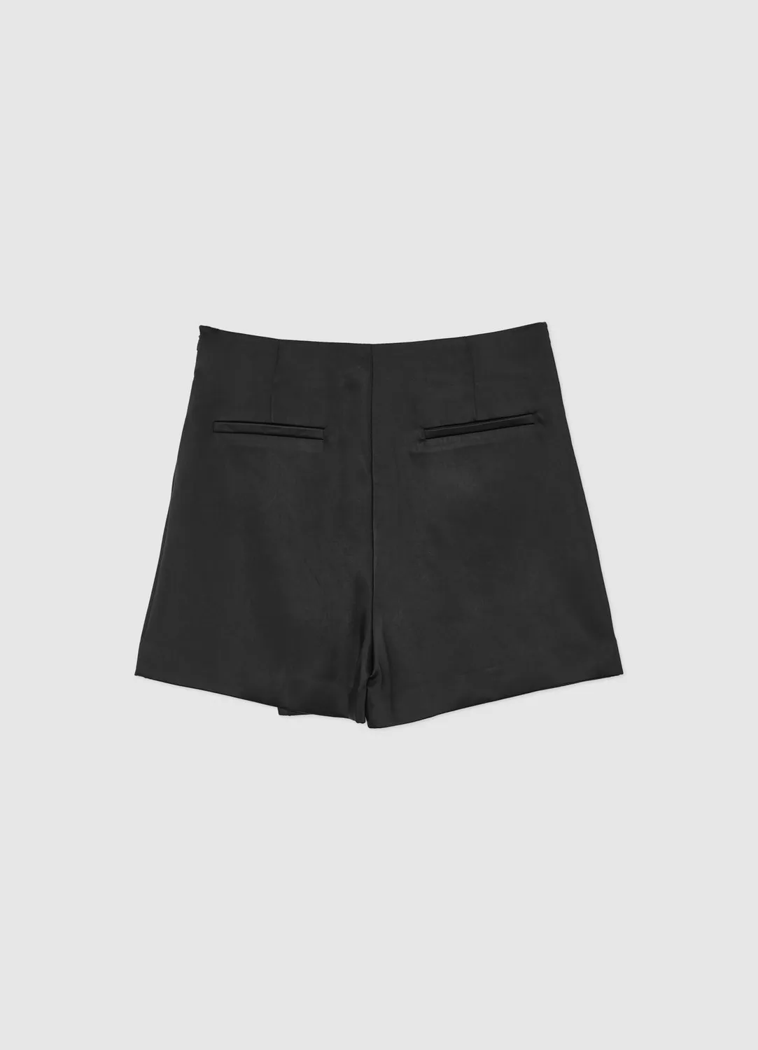Calliope jupe-short femme satin fermeture latérale