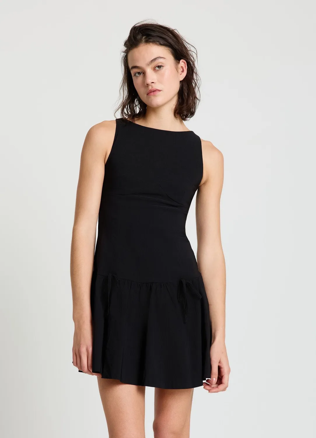 Calliope atelier robe femme sans manches à volant