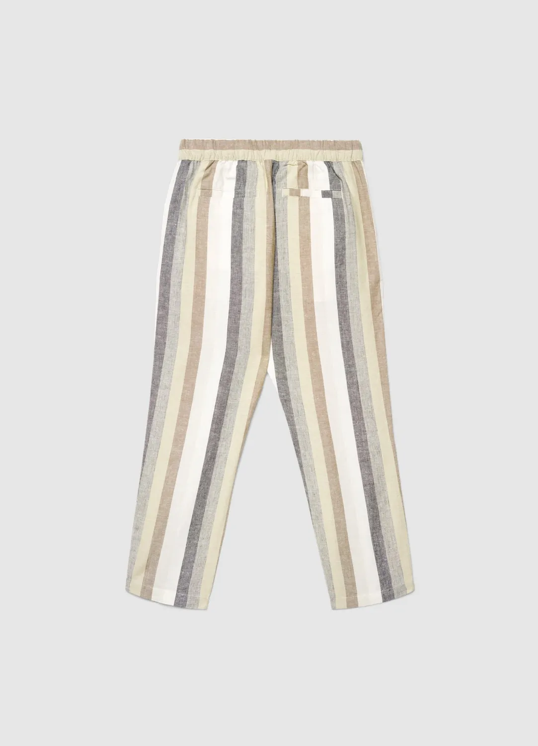 Calliope pantalon jogger rayé pantalon lin homme