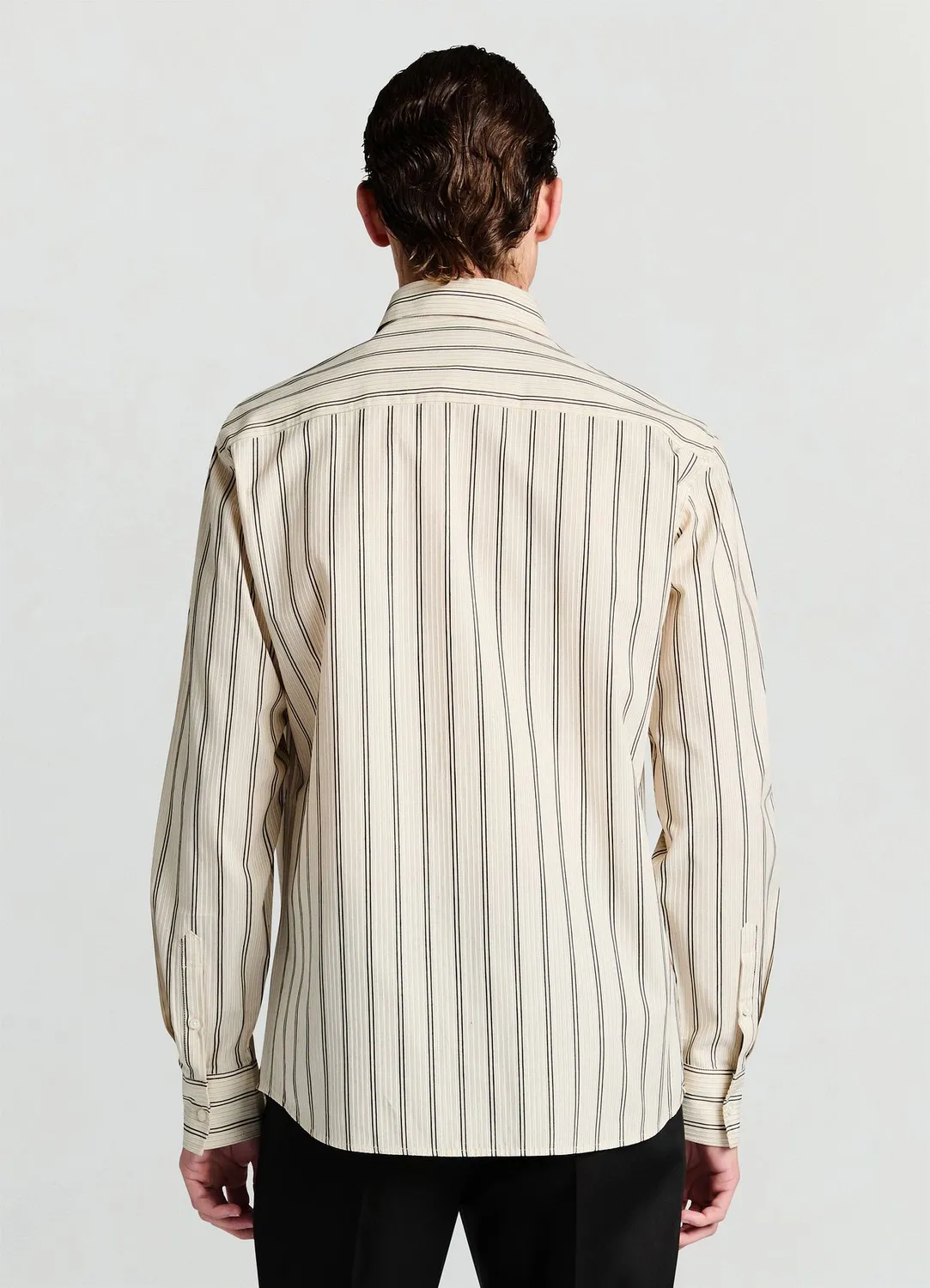 Calliope chemise homme rayée classique manches longues