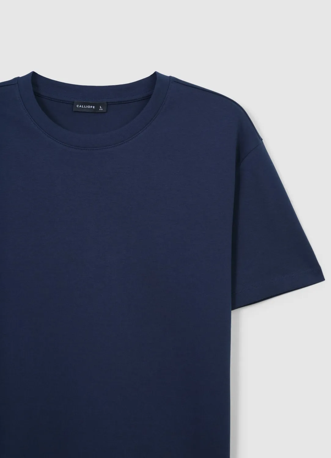 Calliope T-shirt homme coton col rond uni