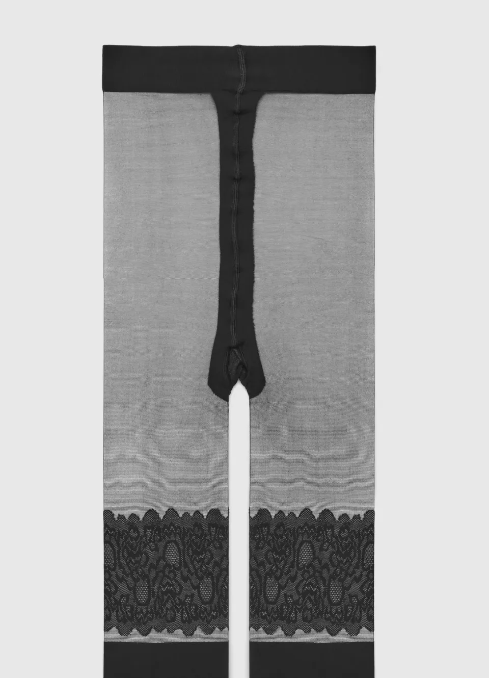 Calliope collant femme effet porte-jarretelles dentelle