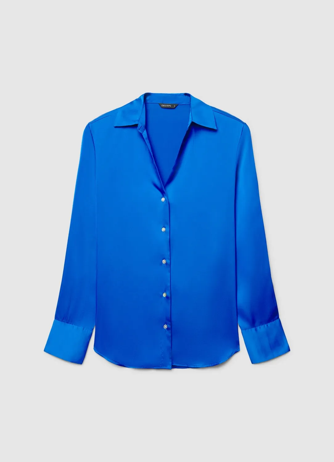Calliope chemise femme satinée col V
