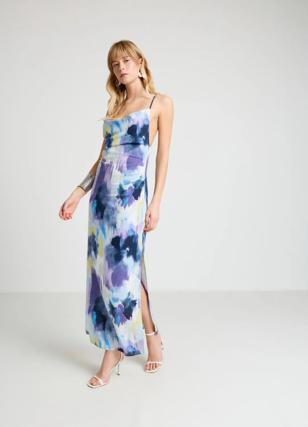 Calliope Atelier robe tie-dye châle soirée femme