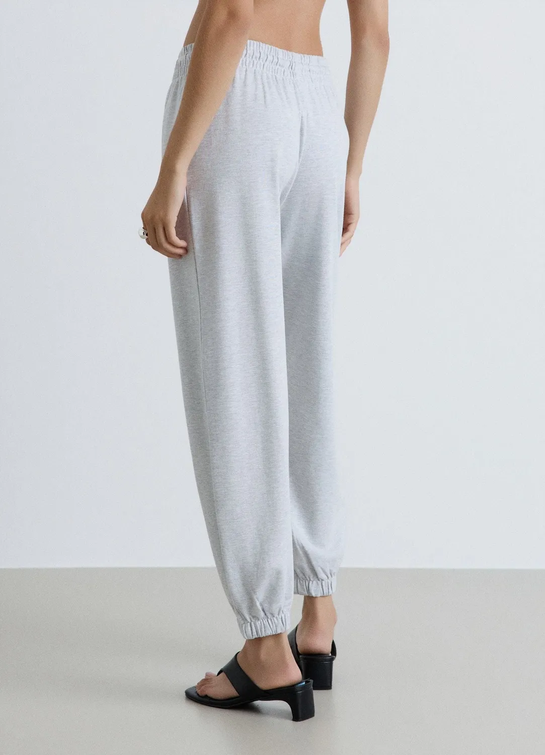 Calliope pantalon jogger femme taille haute uni