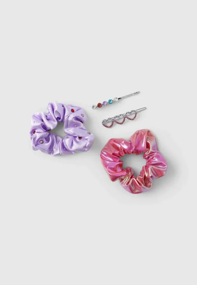 Calliope lot élastiques barrettes fille cheveux taille M