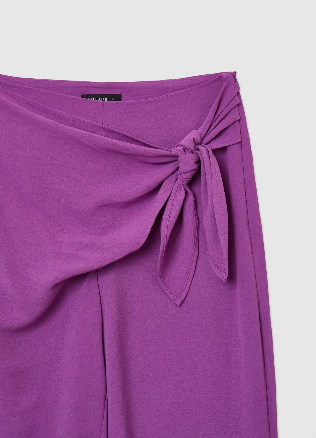 Calliope pantalon noué femme taille S uni fluide