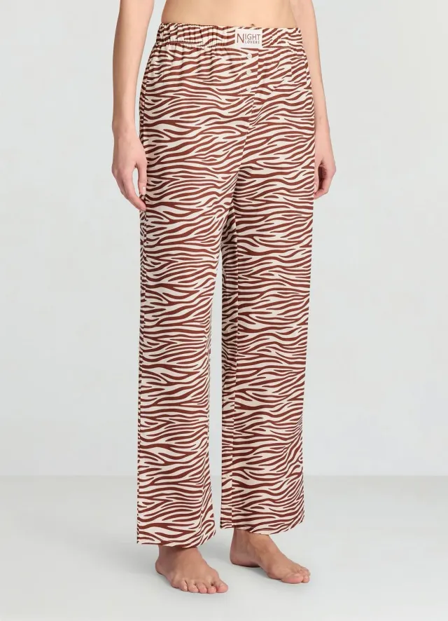 Calliope pantalon pyjama femme animalier cheville
