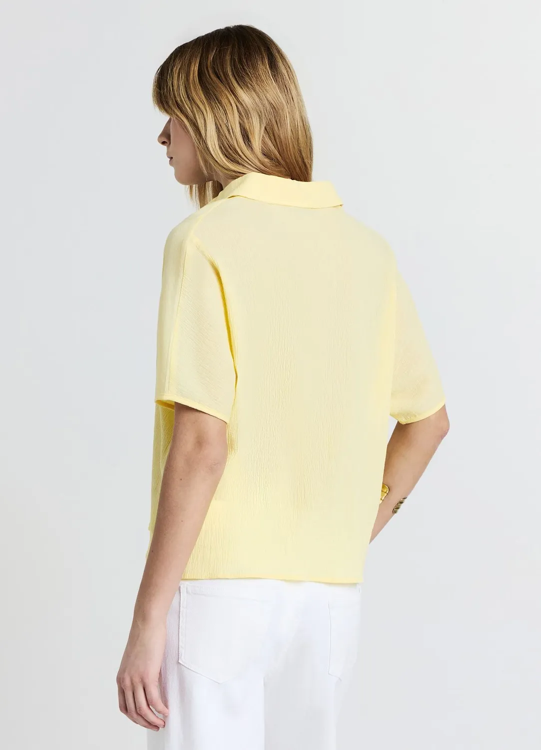 Calliope chemise unie manches courtes S coton