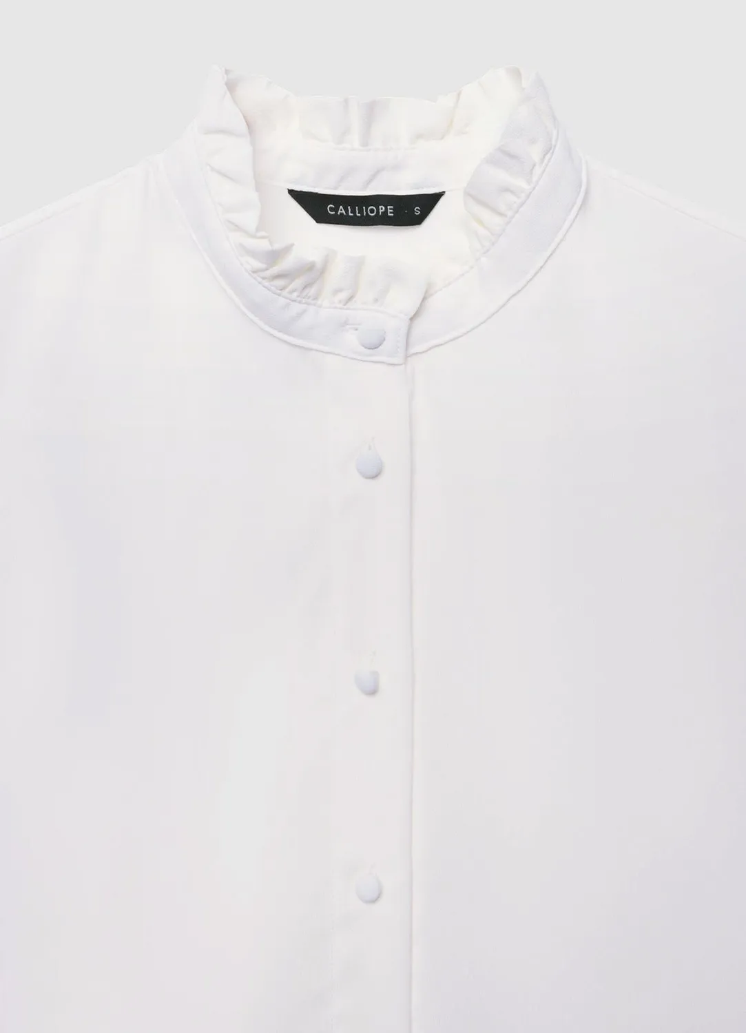 Calliope chemise col coréen volants femme