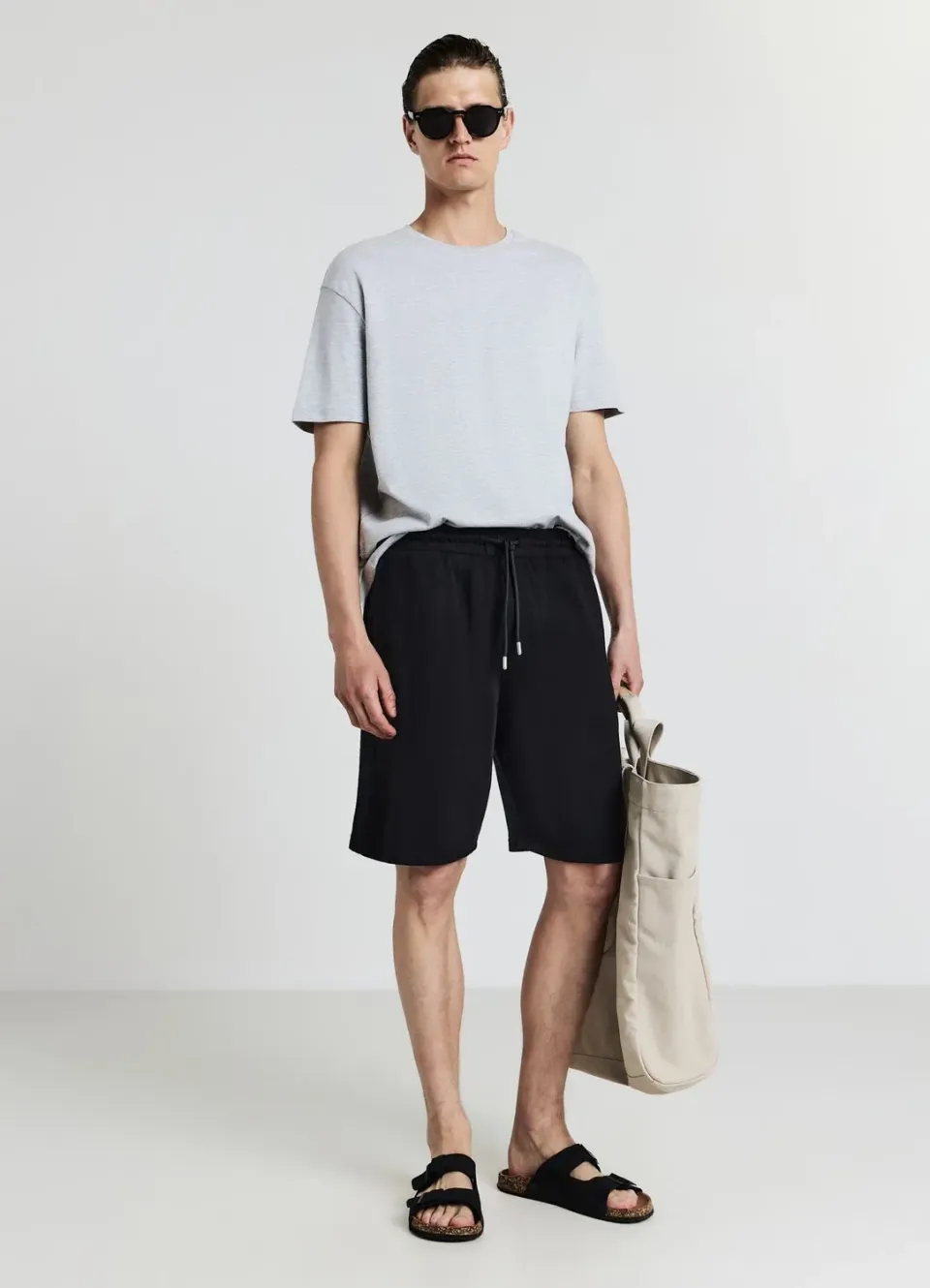 Calliope short jogging coton homme taille L uni