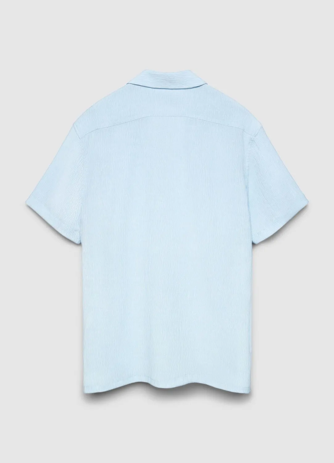 Calliope chemise bowling homme manches courtes unie