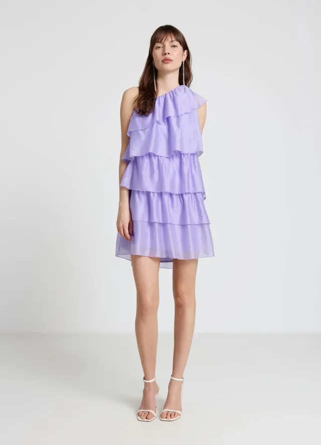 Calliope robe une épaule femme à volants