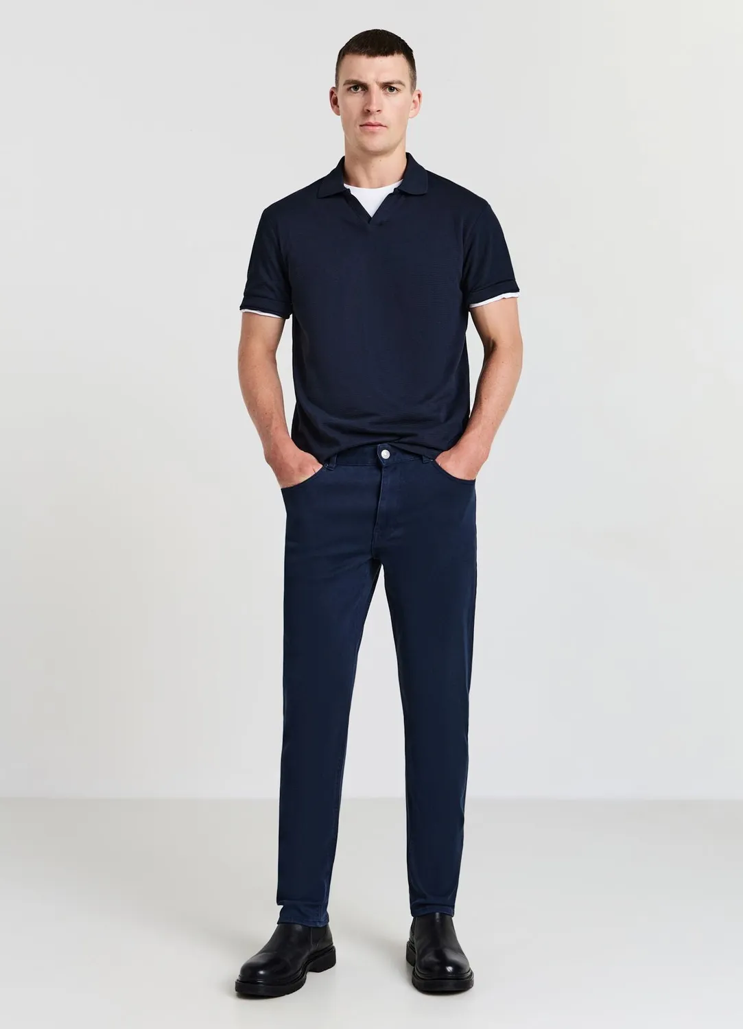 Calliope pantalon 5 poches pantalon homme taille 48 uni