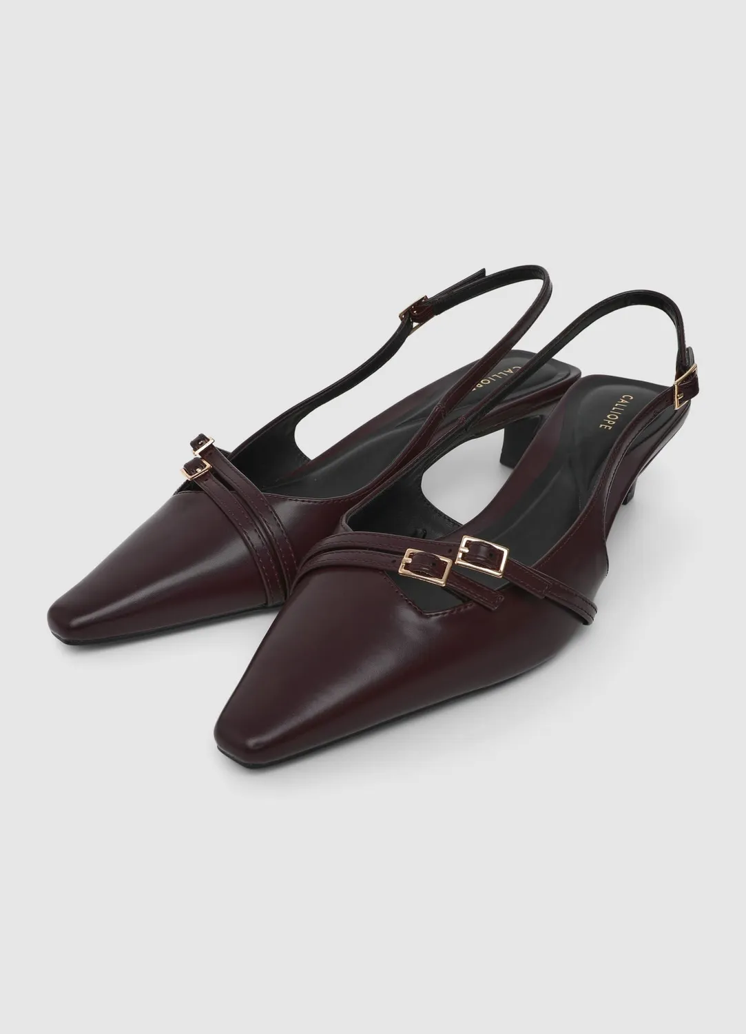 Calliope slingback femme bout pointu talon bas 4 cm