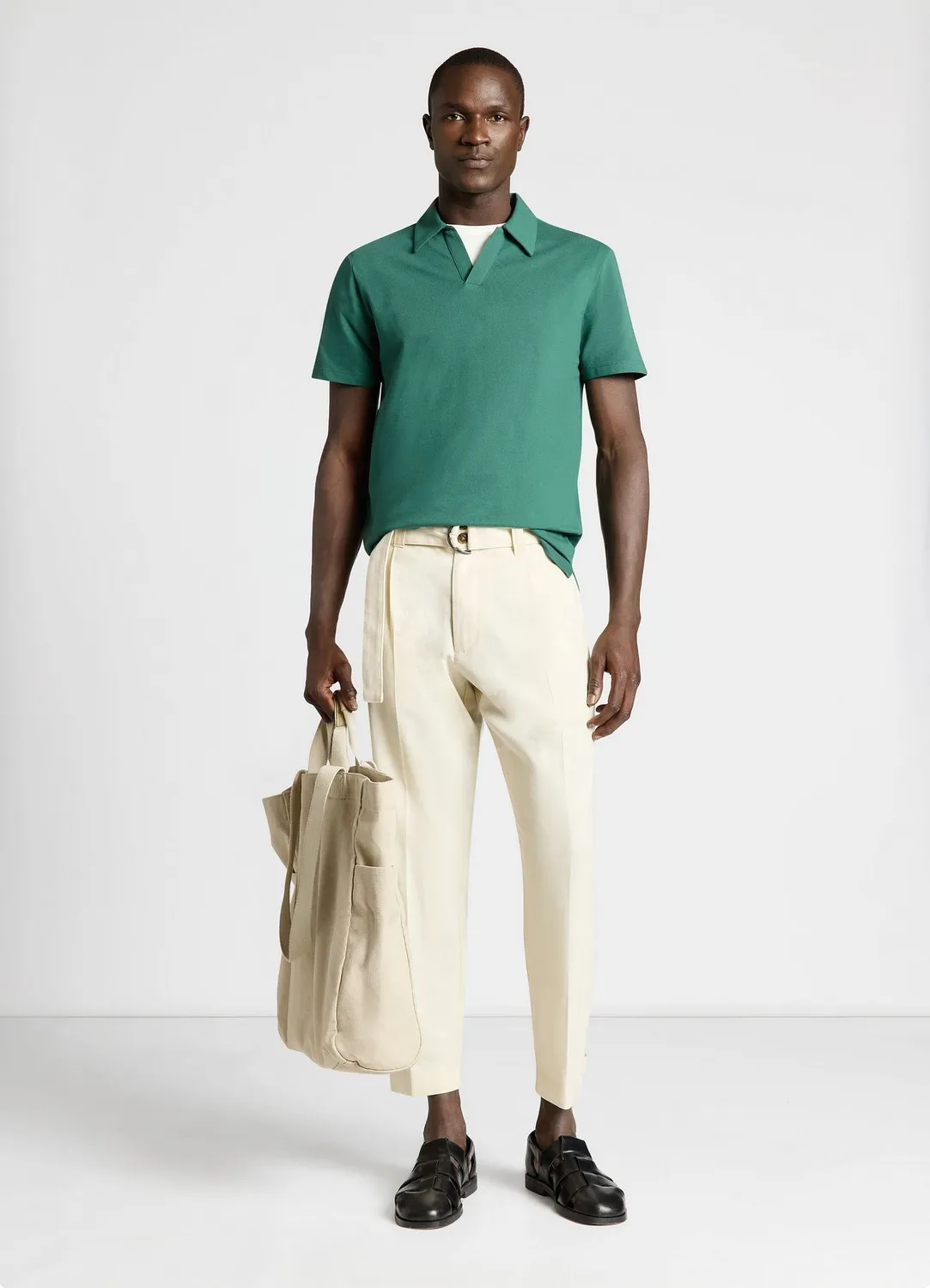 Calliope polo uni homme manches courtes