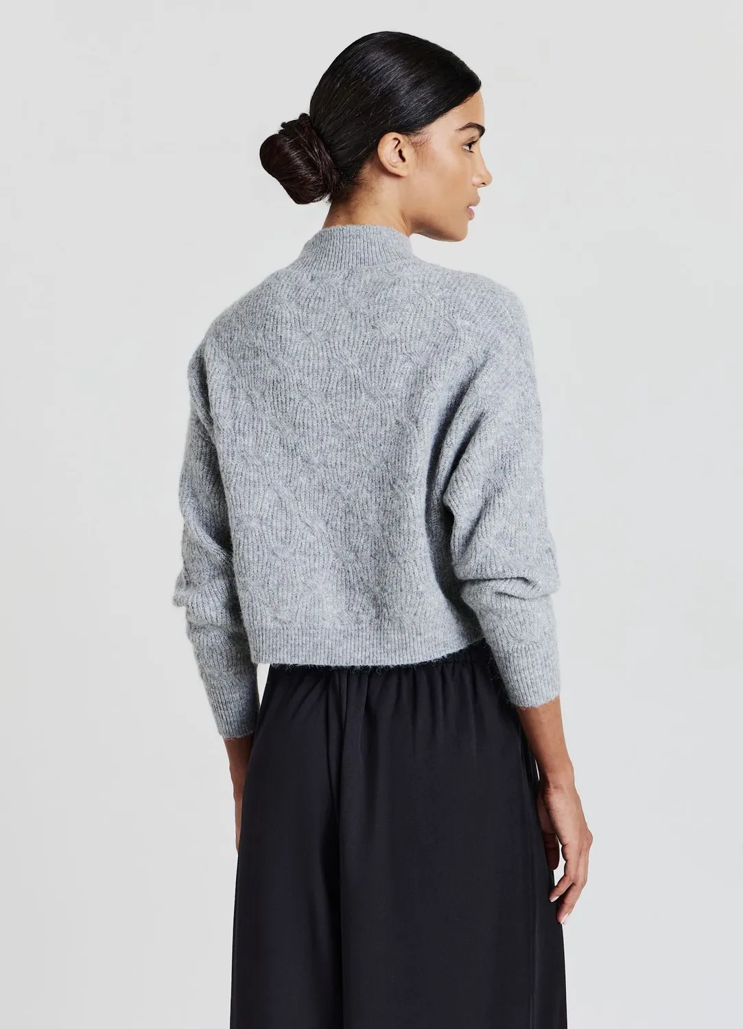 Calliope Pull Torsades Femme Taille S Col Haut