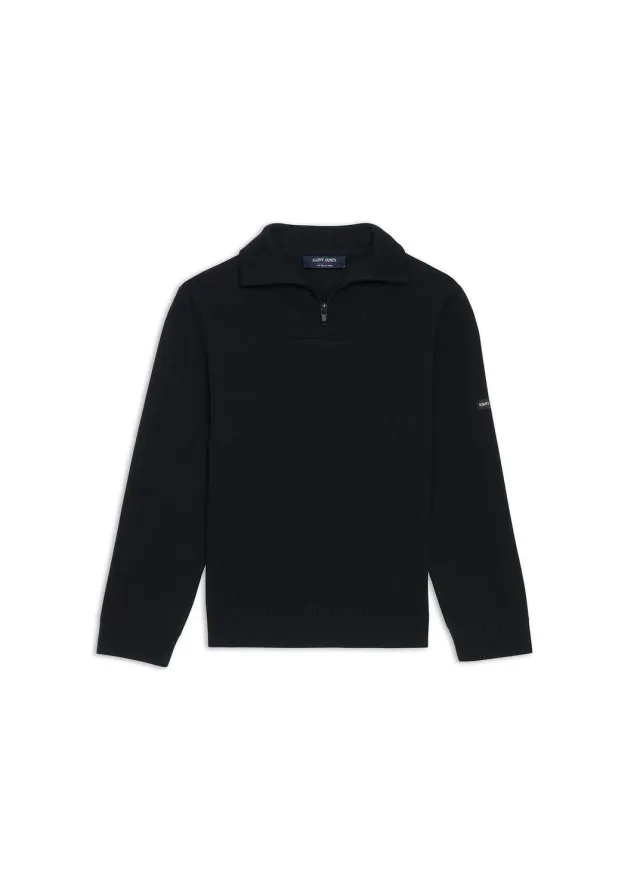 Saint James Marsouin pull enfant navy col camionneur