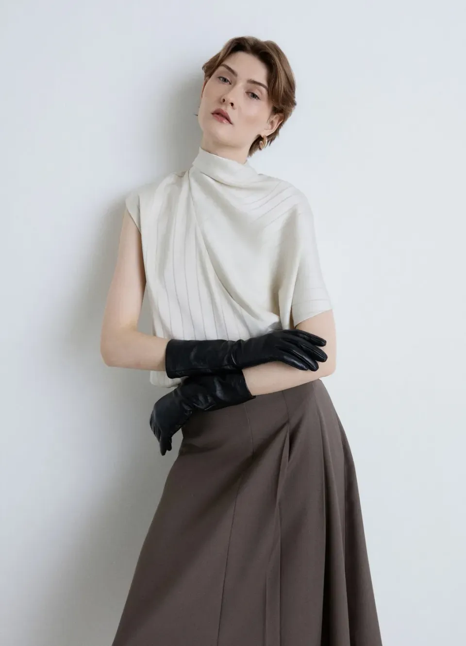 Calliope Top à rayures col haut mantella femme