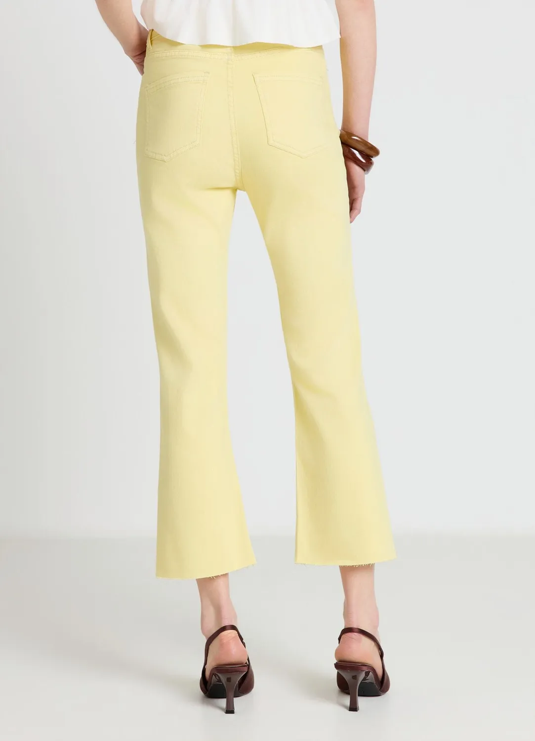 Calliope jean cropped flare femme uni regular