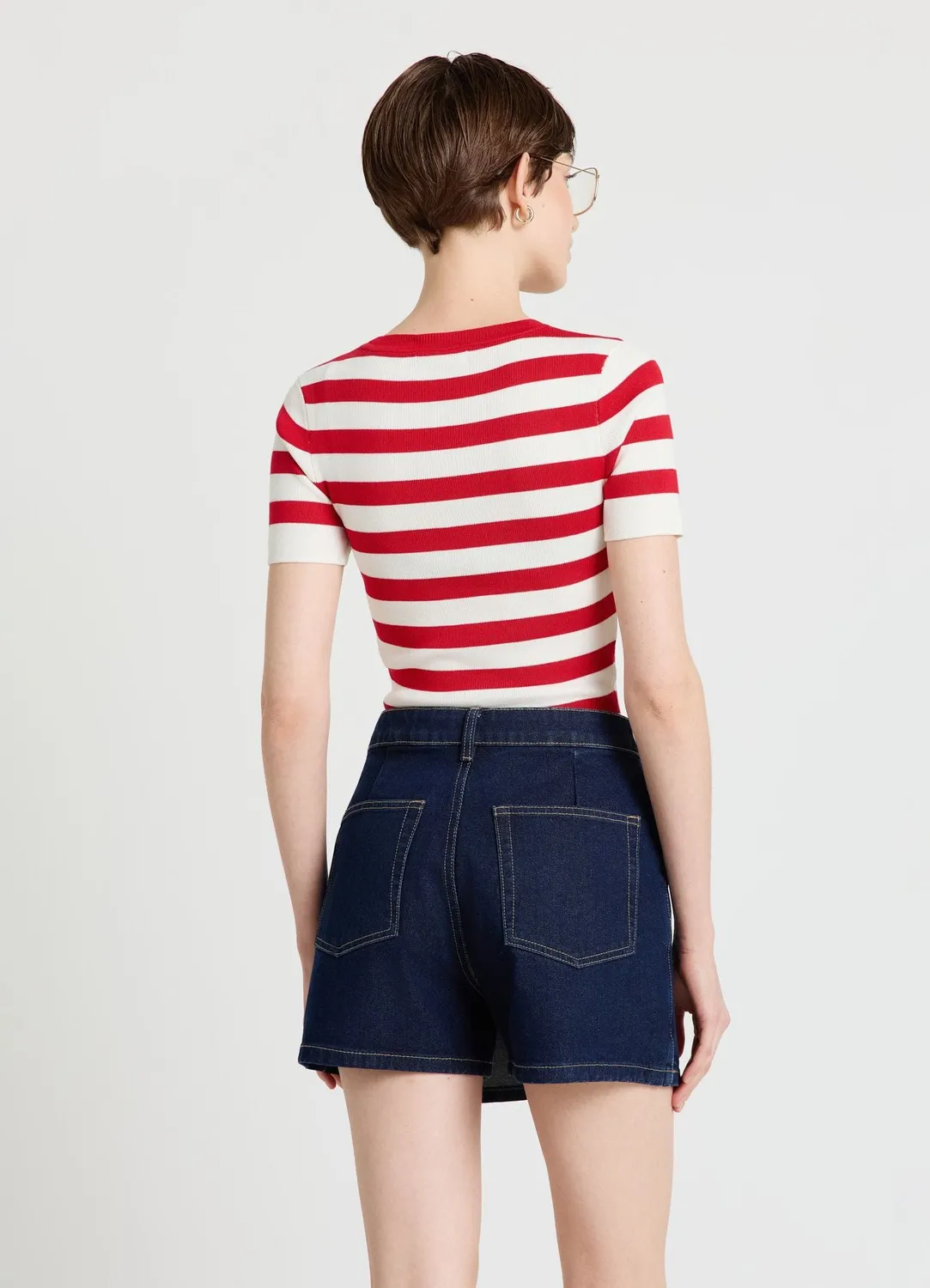 Calliope Gonna-Pantalone Denim jupe-short femme unie