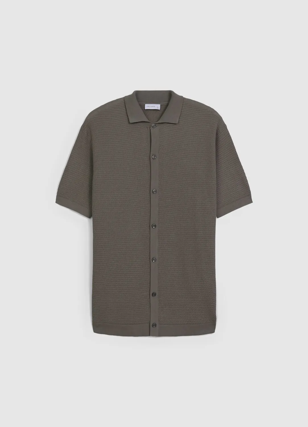 Calliope chemise en maille homme coton manches courtes