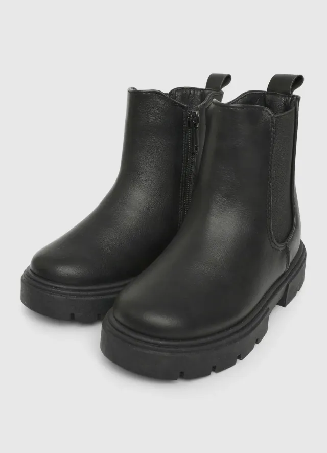Calliope Zip Latérale bottines fille semelle crantée