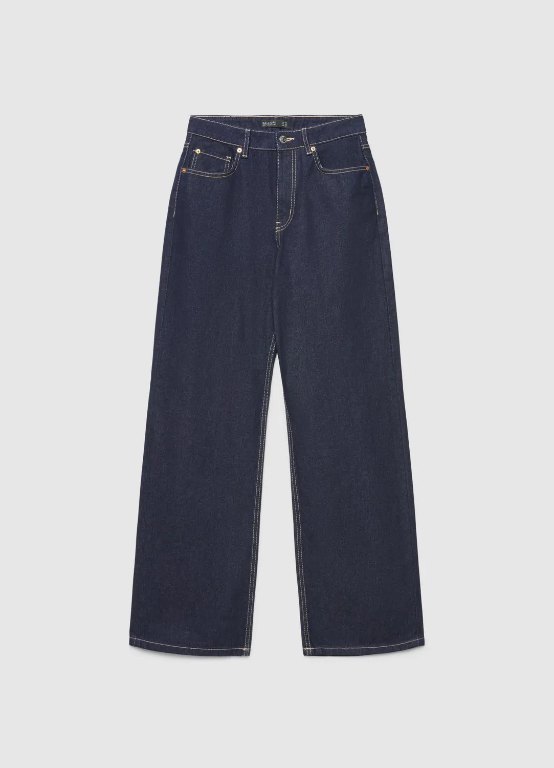 Calliope jeans wide leg taille haute femme coton