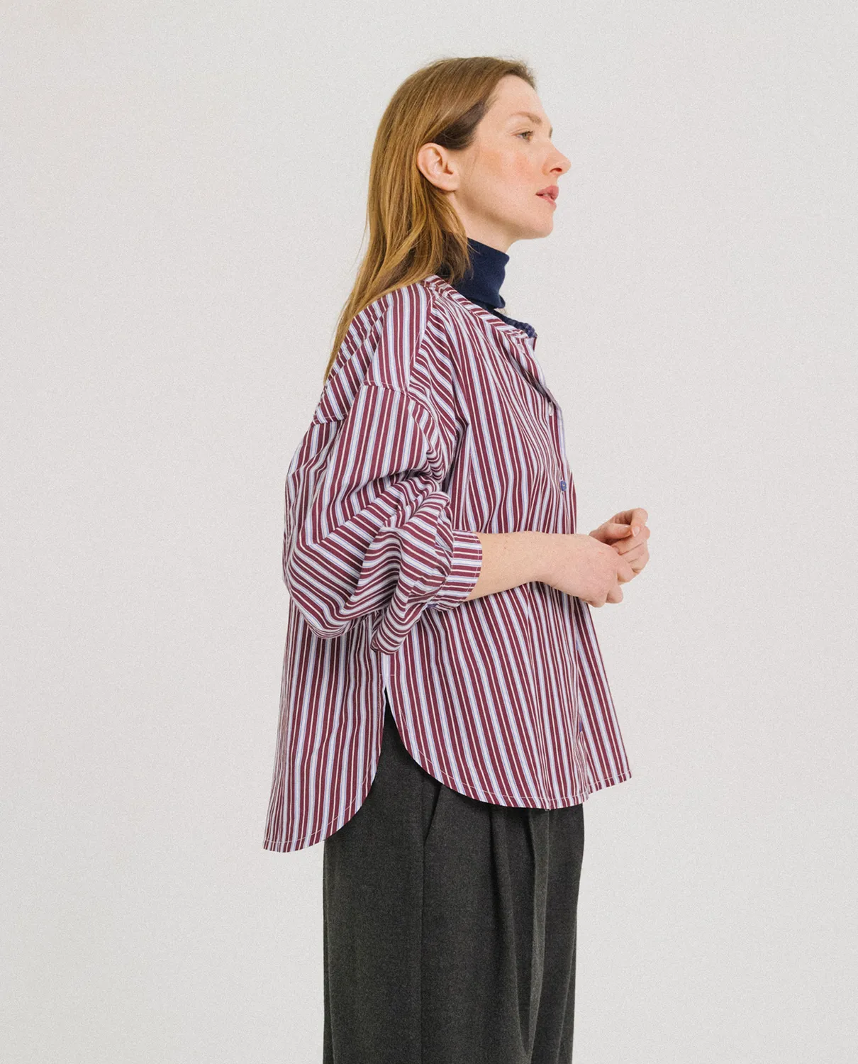 Tinsels Doha blouse courte charles rayée