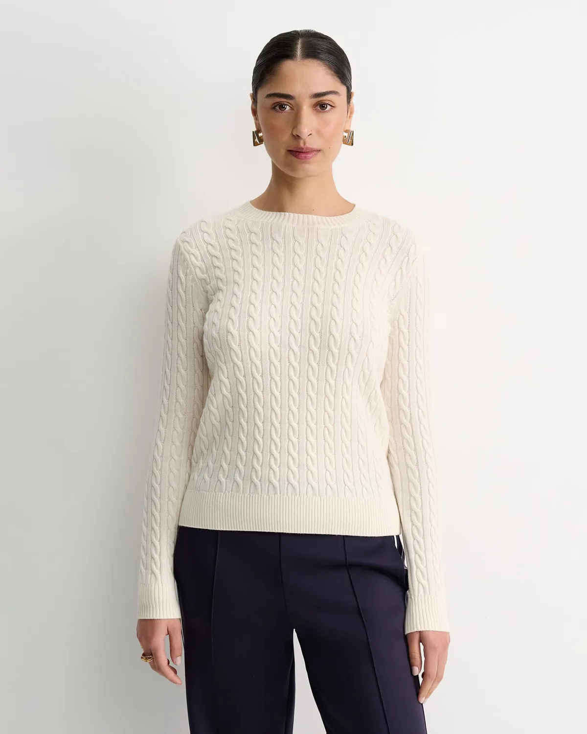 SportsCraft Baby Cable pull laine mérinos femme