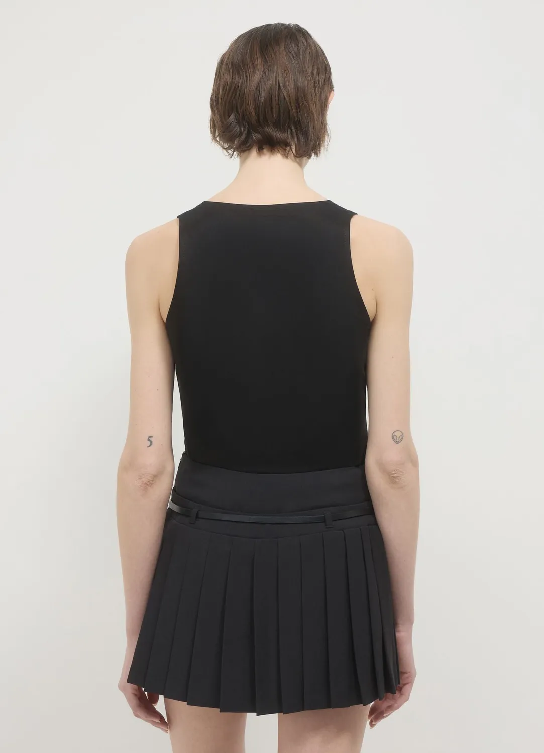 Calliope jupe-culotte plissée femme ceinture