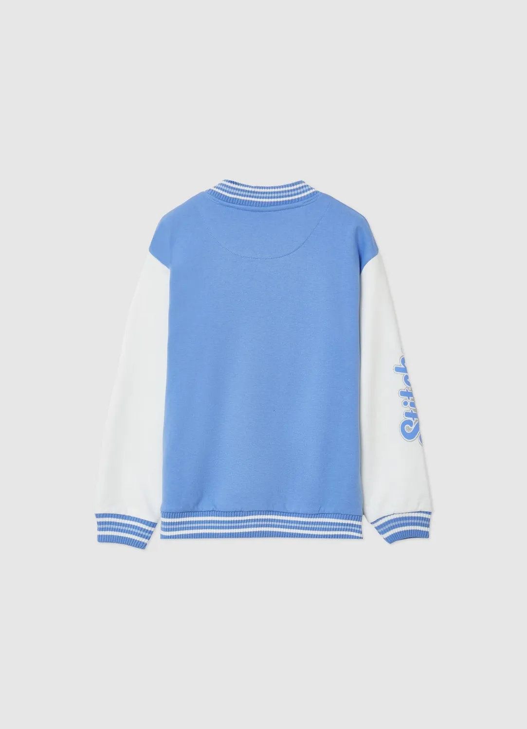 Calliope Bomber college Stitch veste fille bleu