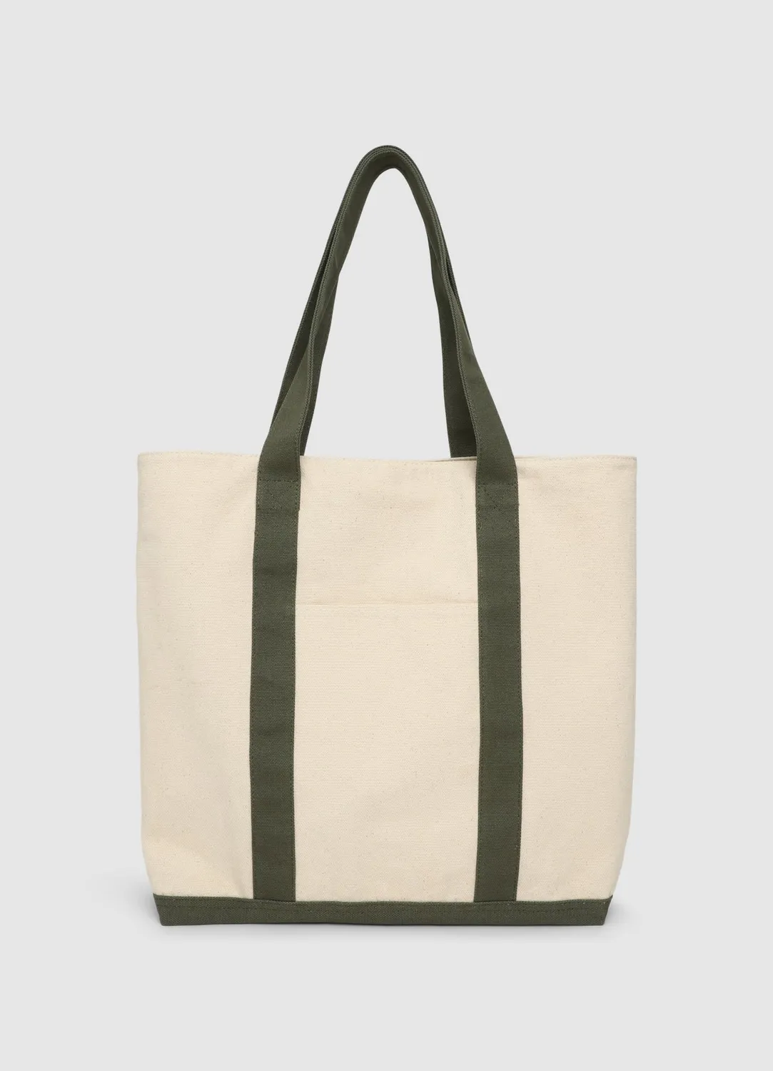 Calliope Shopper canvas tote bag unie poche