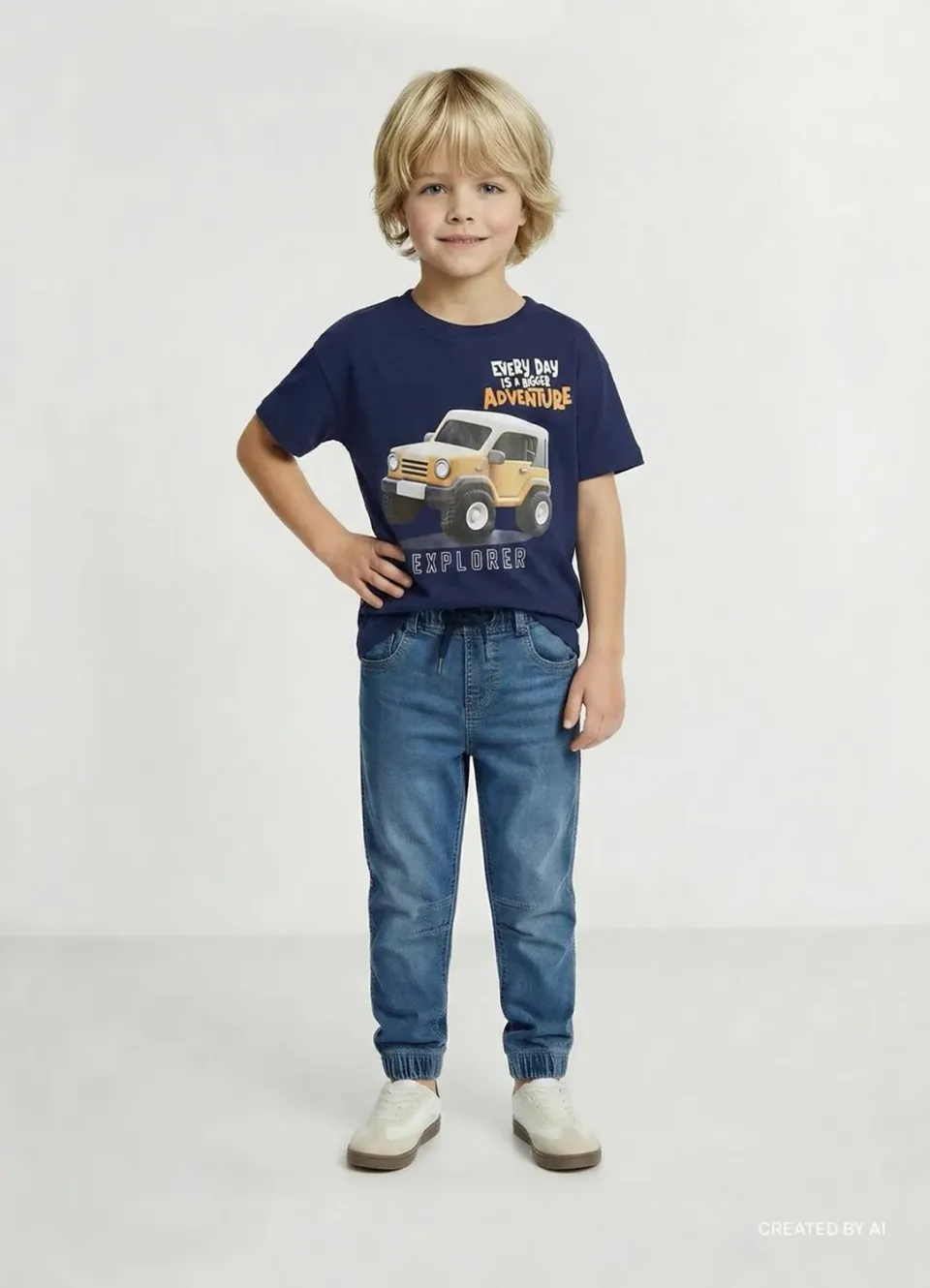 Calliope t-shirt imprimé garçon manches courtes