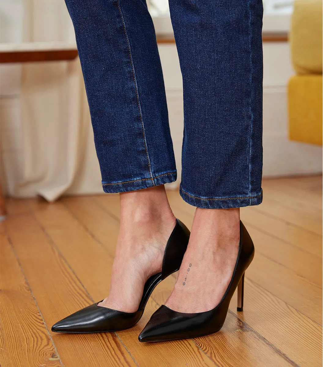 Cocorico Jean Droit Femme Bleu Foncé Coton
